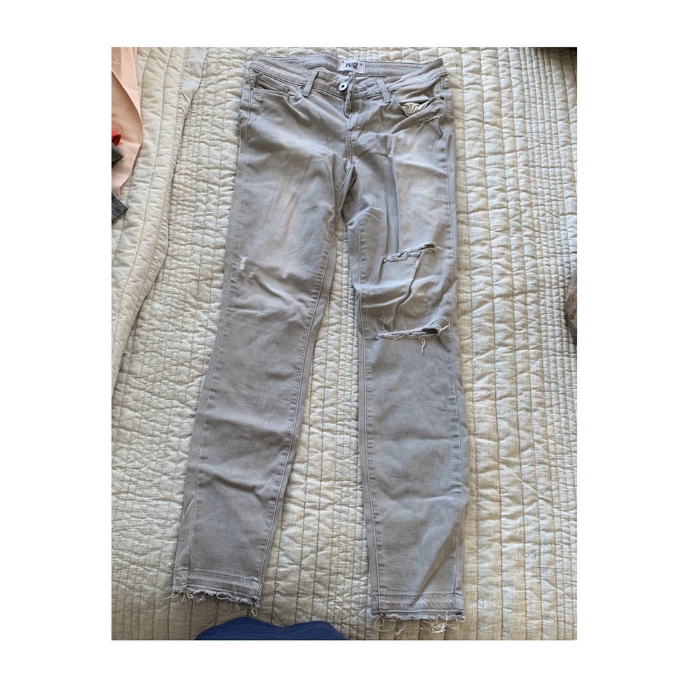 PAIGE Ripped Jeans - Raw Hem